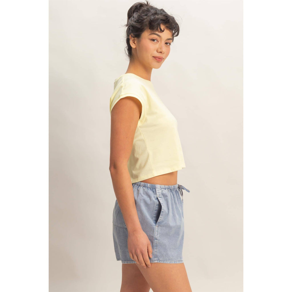 Classic Crew-Neck Sleeveless Top