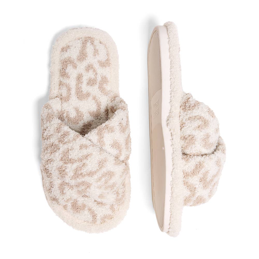 Leopard Crisscross Slippers