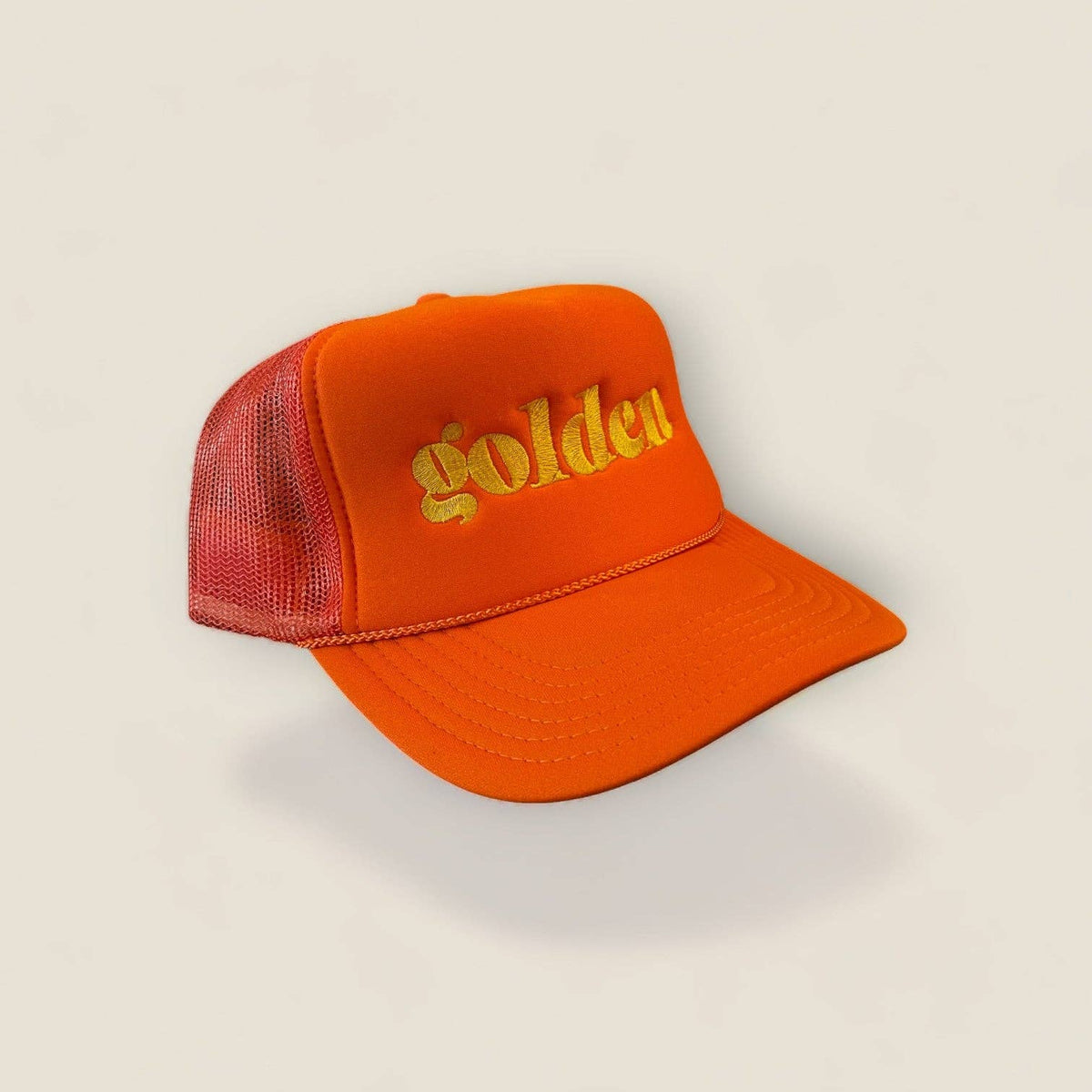 Golden Trucker Hat - Orange