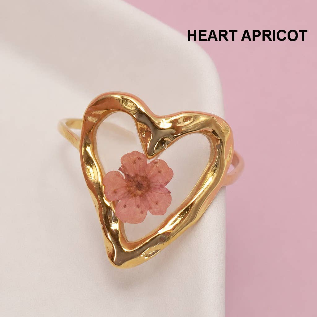 Pressed Floral Rings