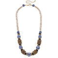 Winslow Brown Chinoiserie + Wood Necklace