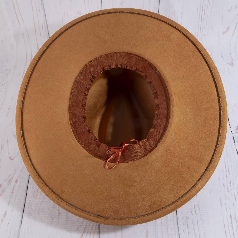 Floral Ribbon Wide Brim Hat