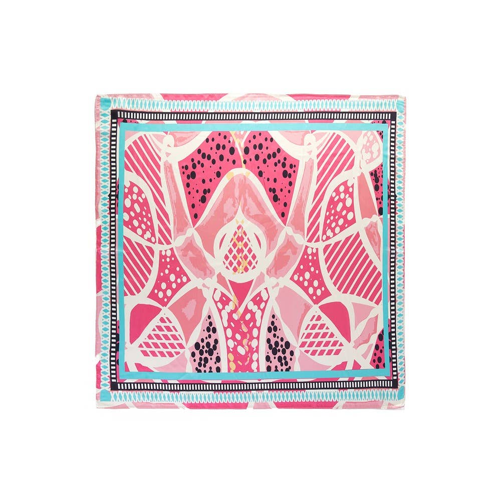 Geometric Tile Square Scarf