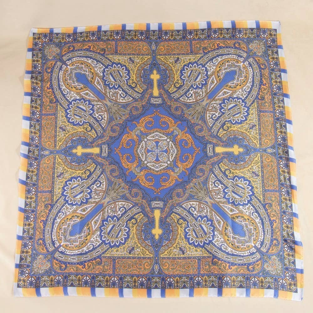 Paisley Medallion Bandana Scarf