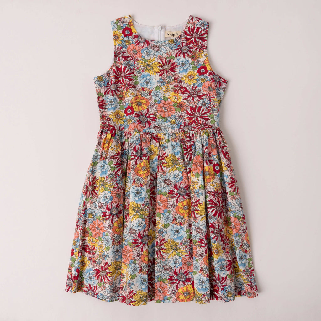 Girls Zinnia Floral Dress