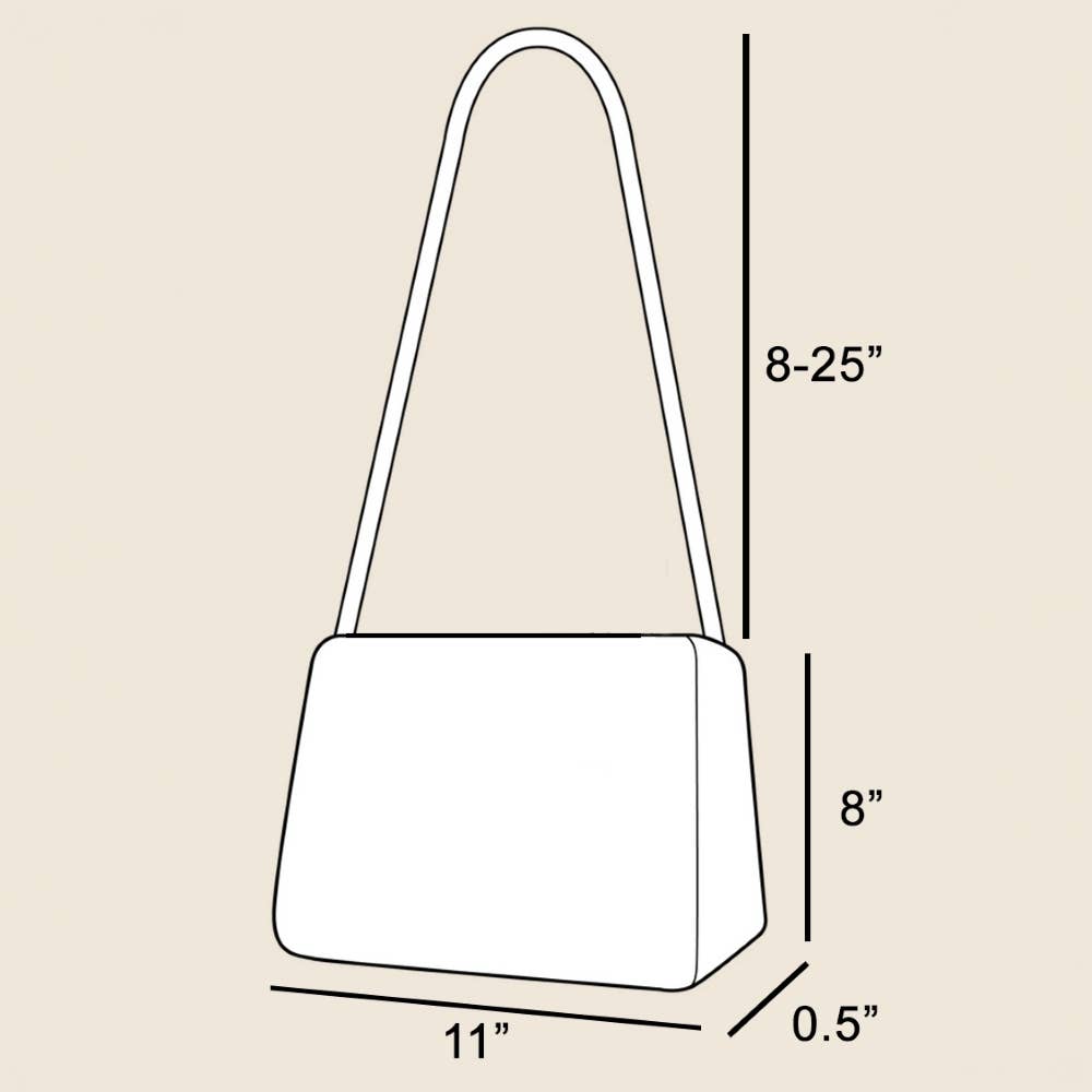 Round Flap Woven Clutch