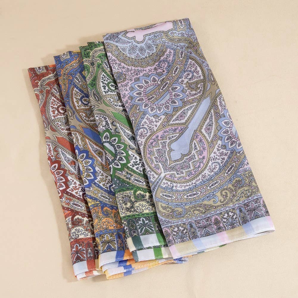 Paisley Medallion Bandana Scarf