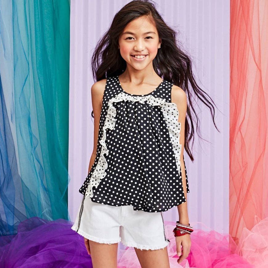 Girls Overdyed Denim Shorts