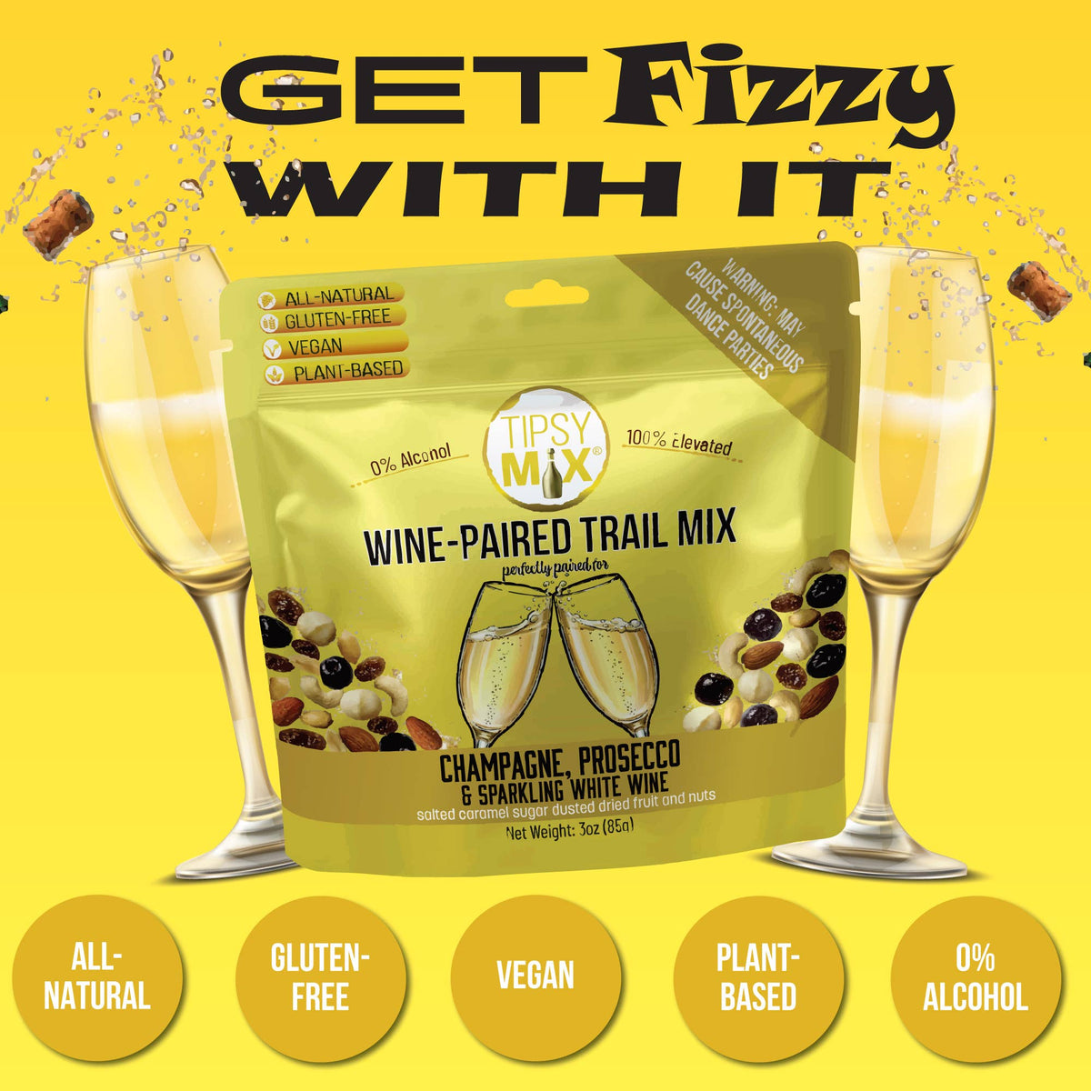 Champagne + Sparkling Wine Trail Mix