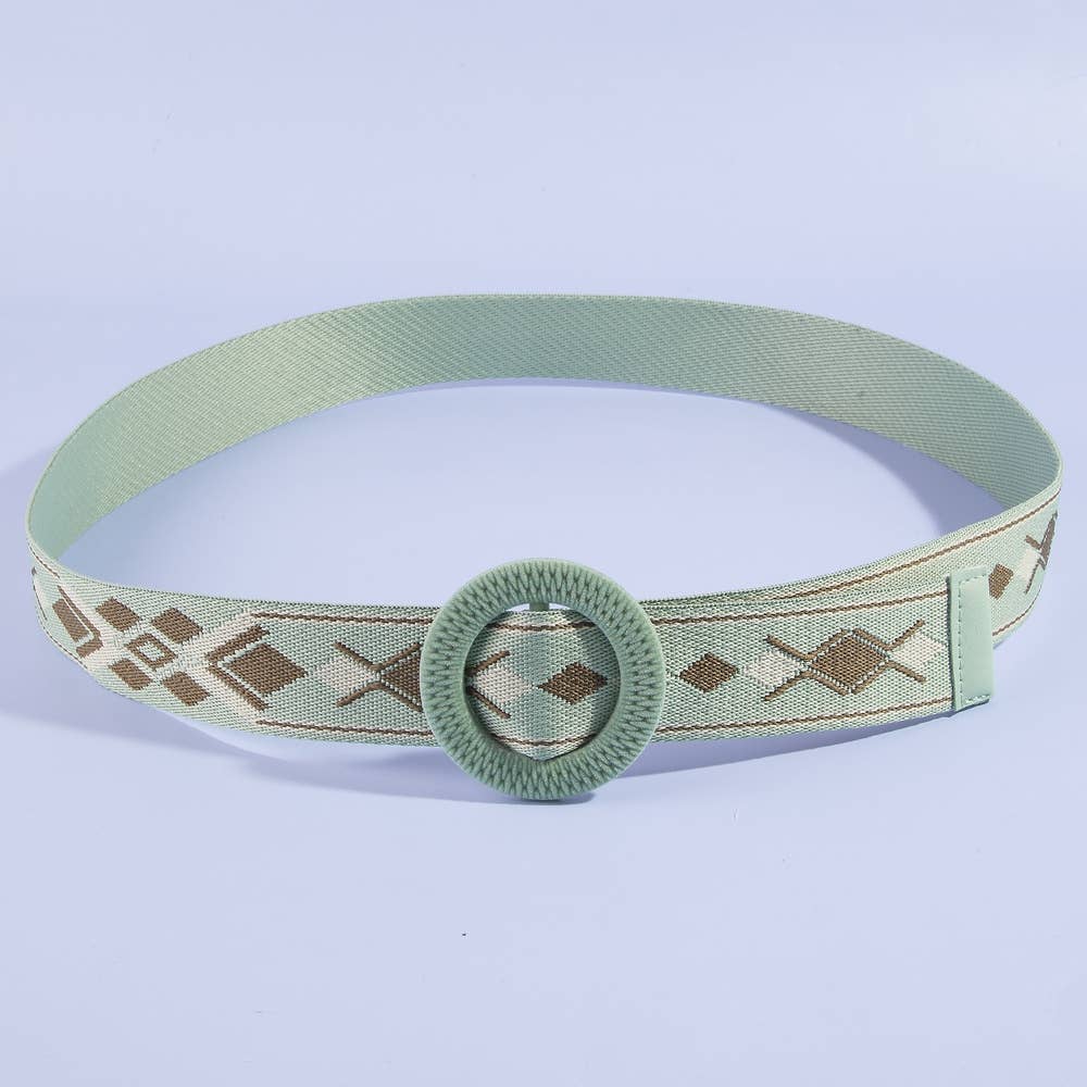 Braided Buckle Boho Belt