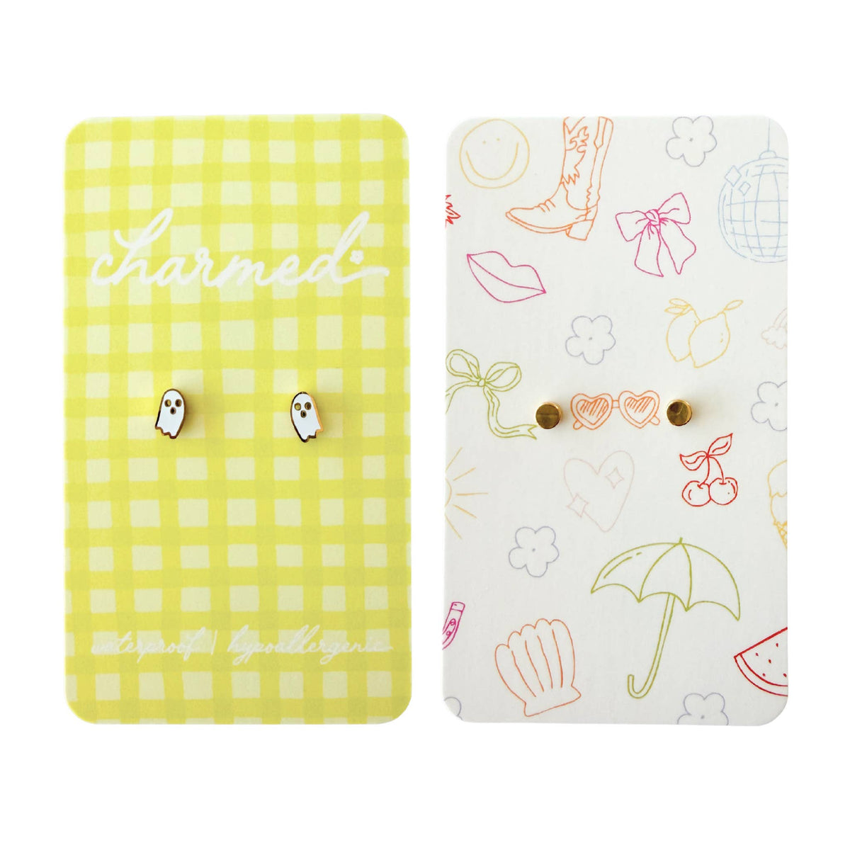 Ghost Screw-Back Earrings