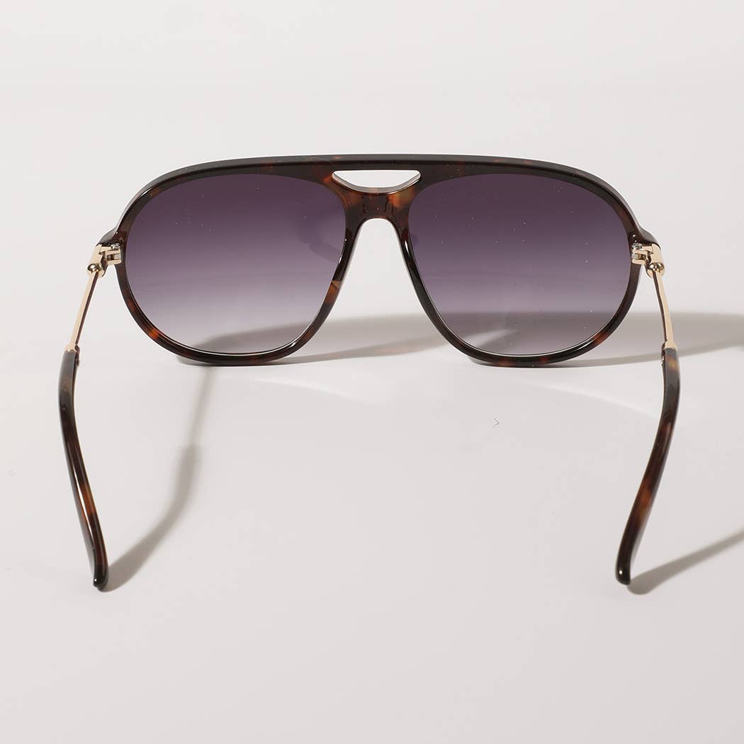 Round Thin-Frame Sunglasses
