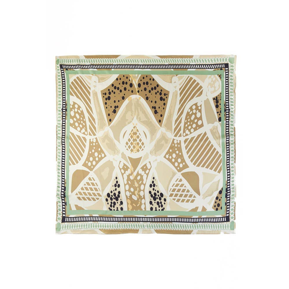 Geometric Tile Square Scarf