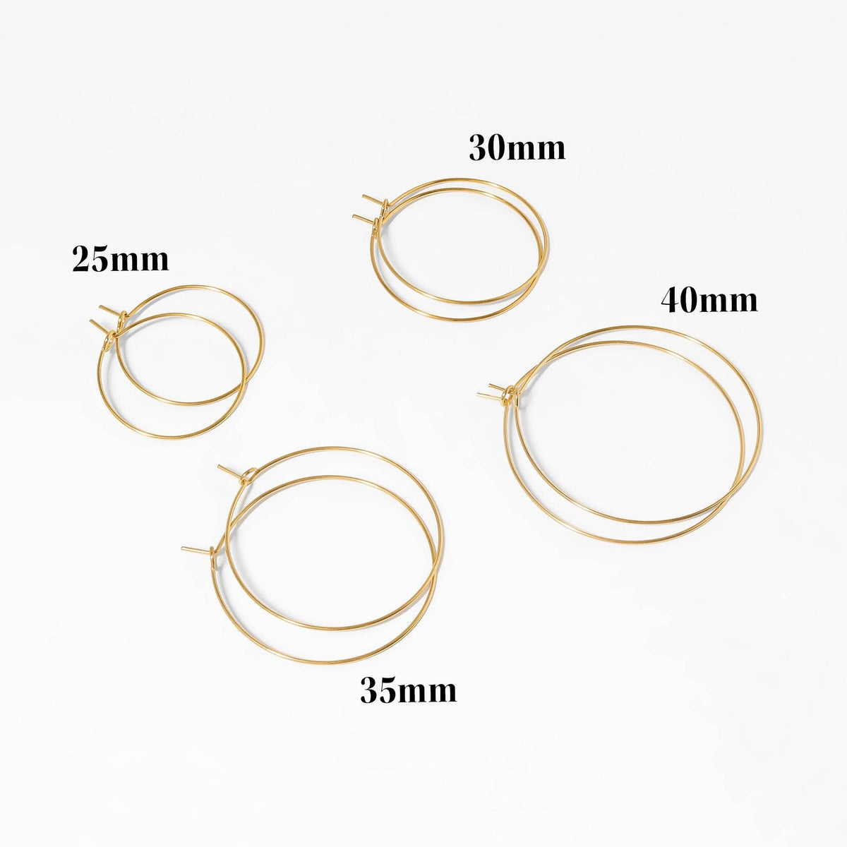 Classic Wire Hoop Earrings