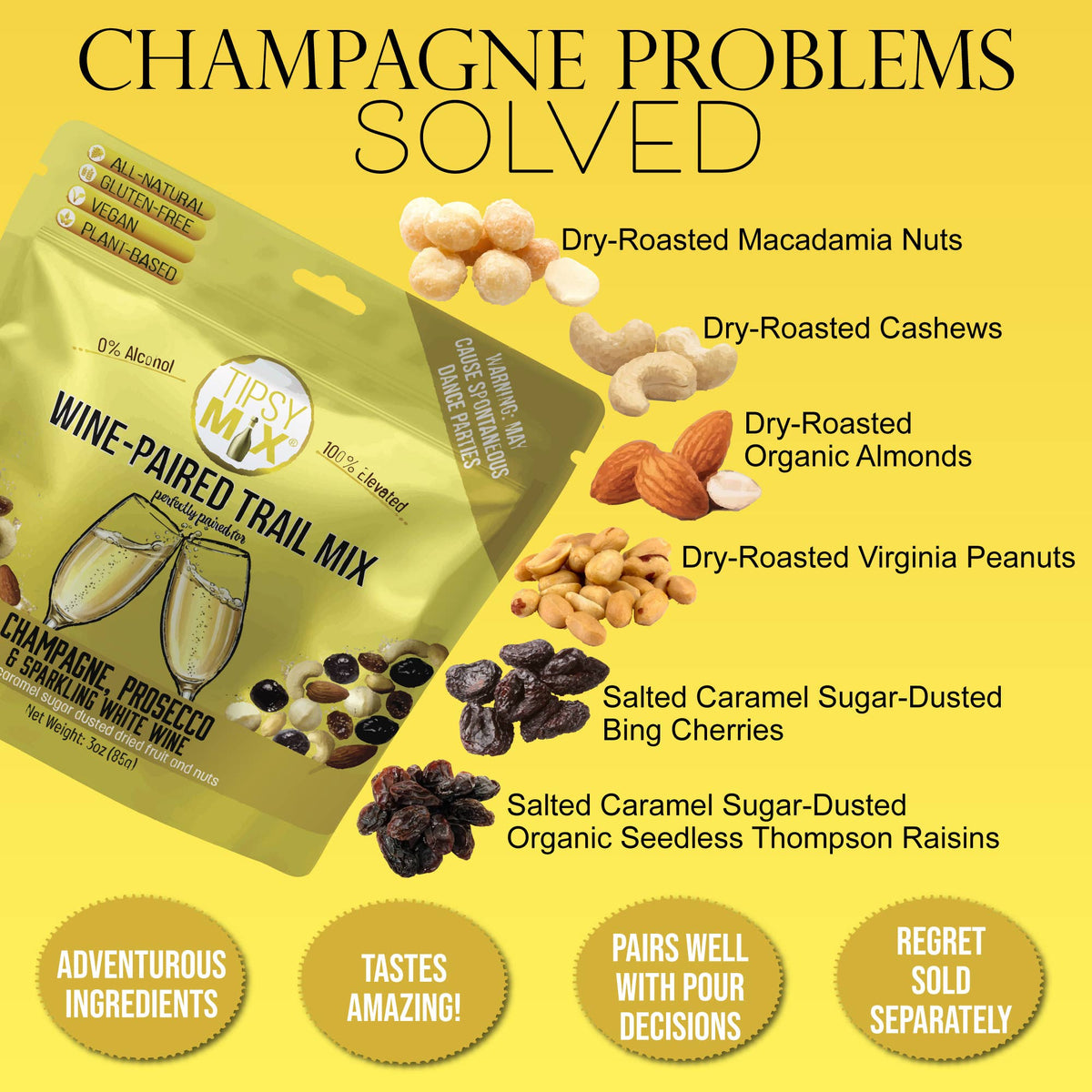 Champagne + Sparkling Wine Trail Mix