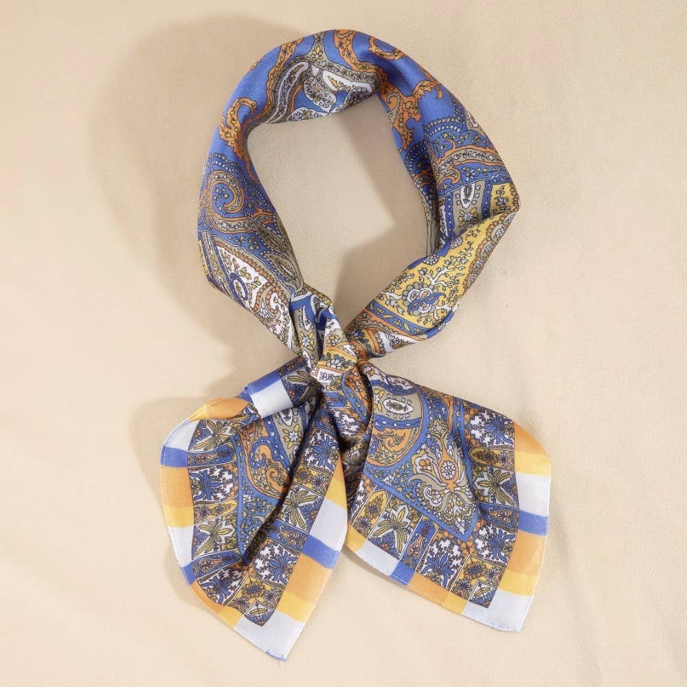 Paisley Medallion Bandana Scarf