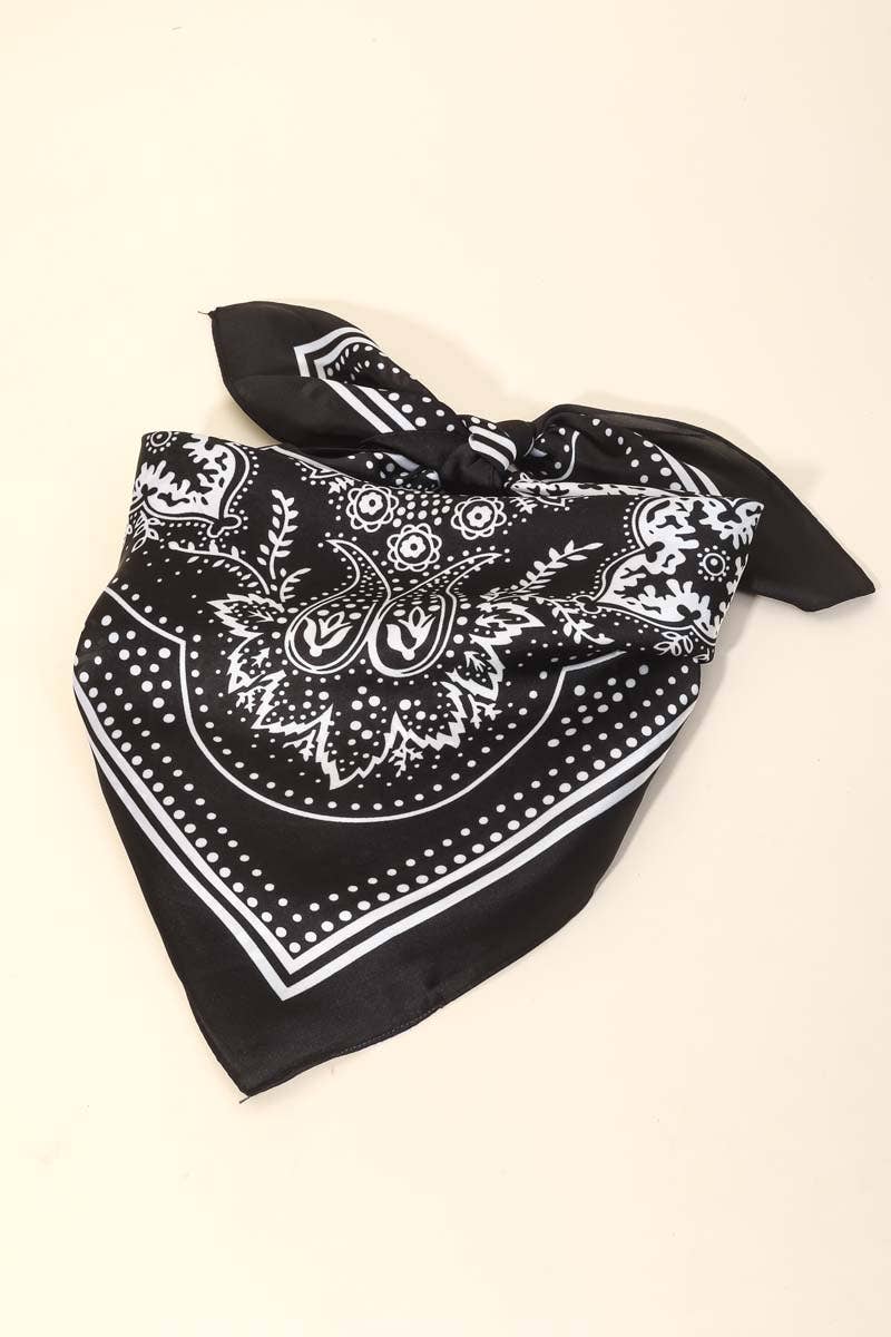 Light Paisley Bandana Scarf