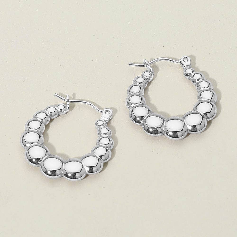 Beaded Hoop Earrings