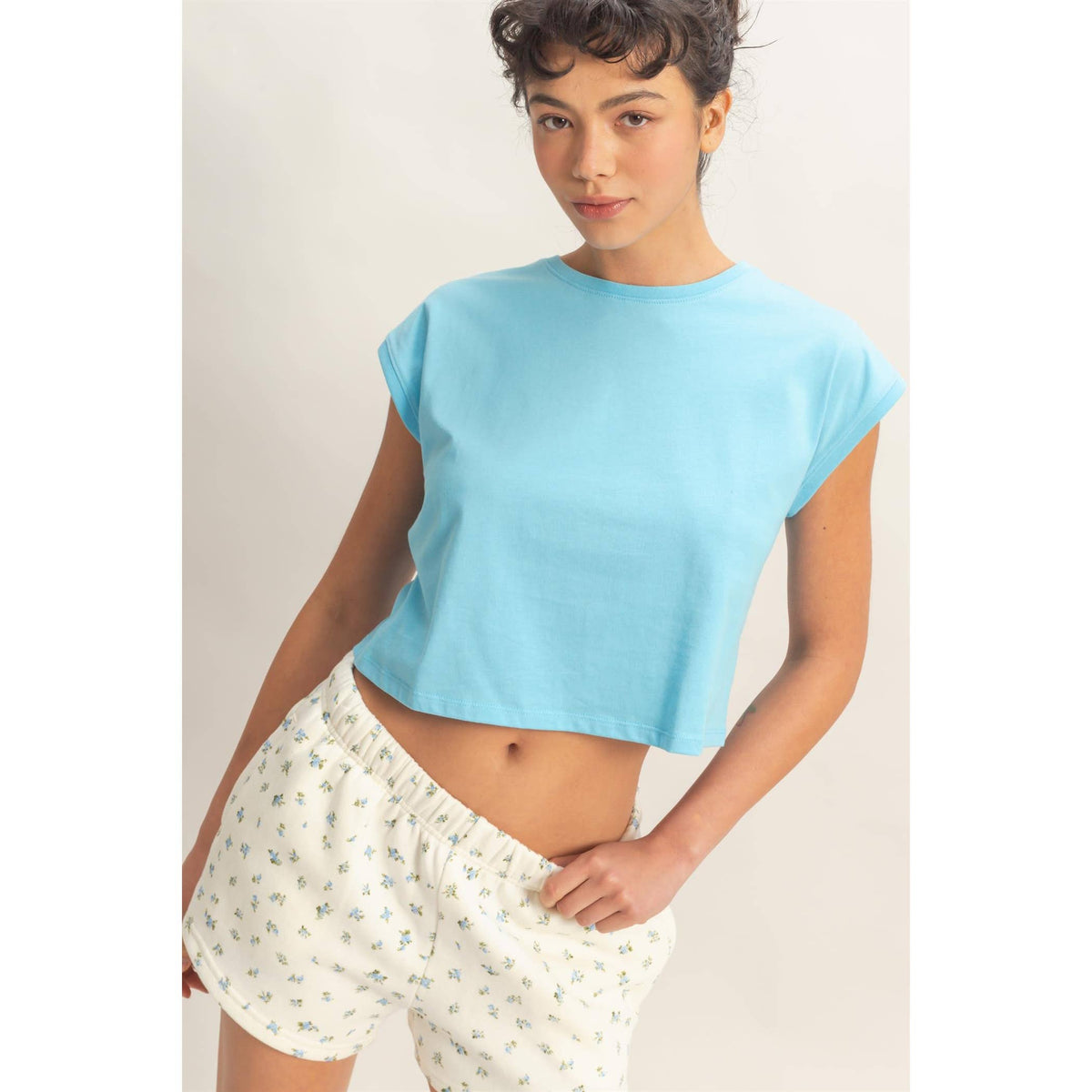 Classic Crew-Neck Sleeveless Top