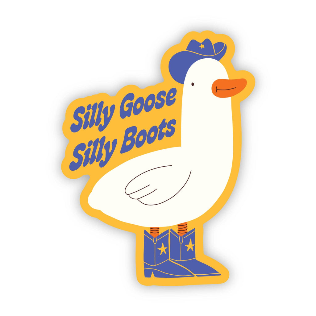 Silly Goose Cowboy Sticker