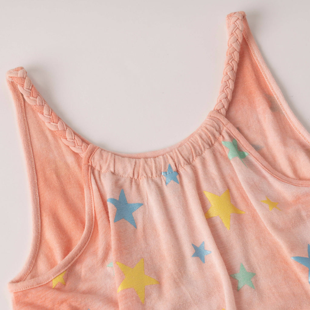 Girls Star Braided Tank