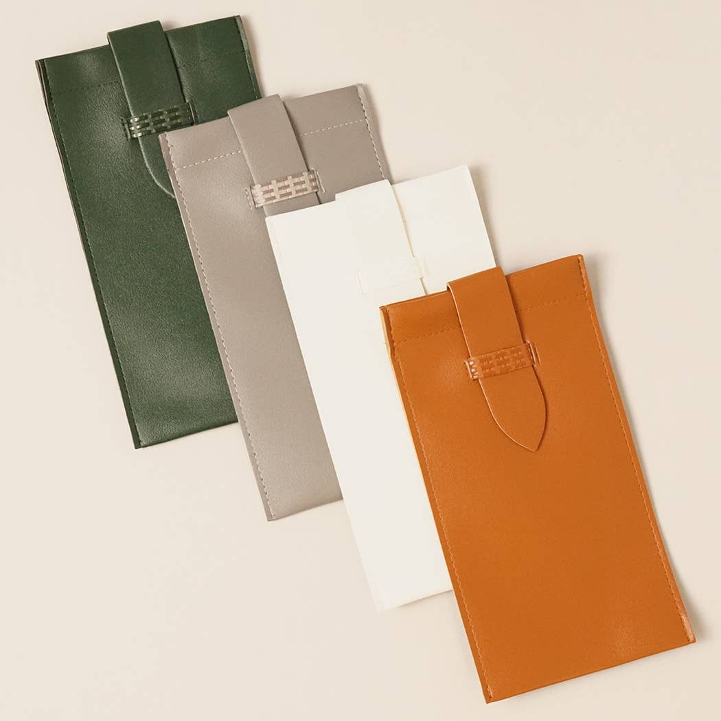 Faux Leather Sunglass Pouch