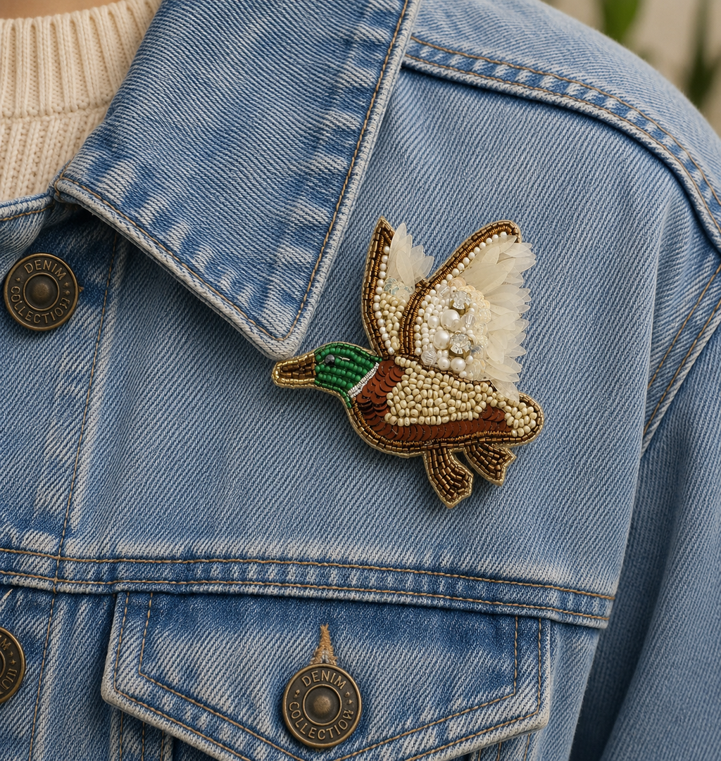 Duck Sequin Pin