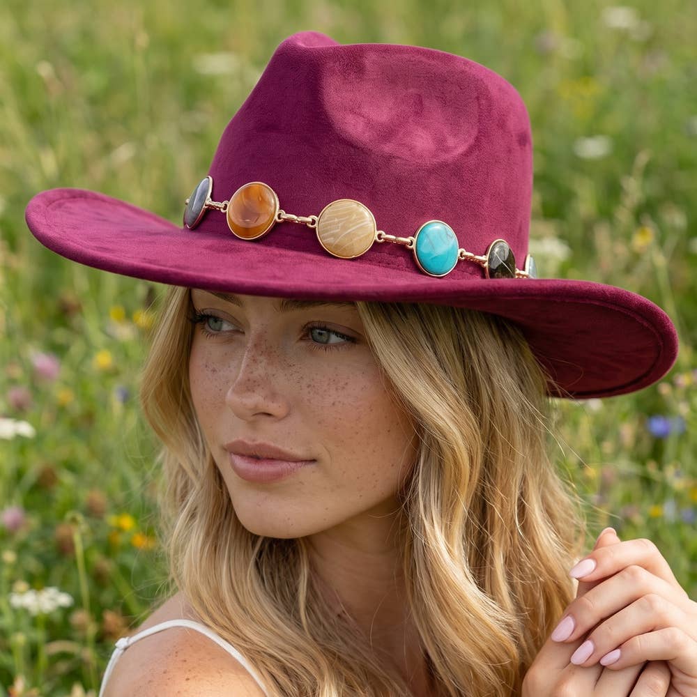 Stone Chain Band Fedora