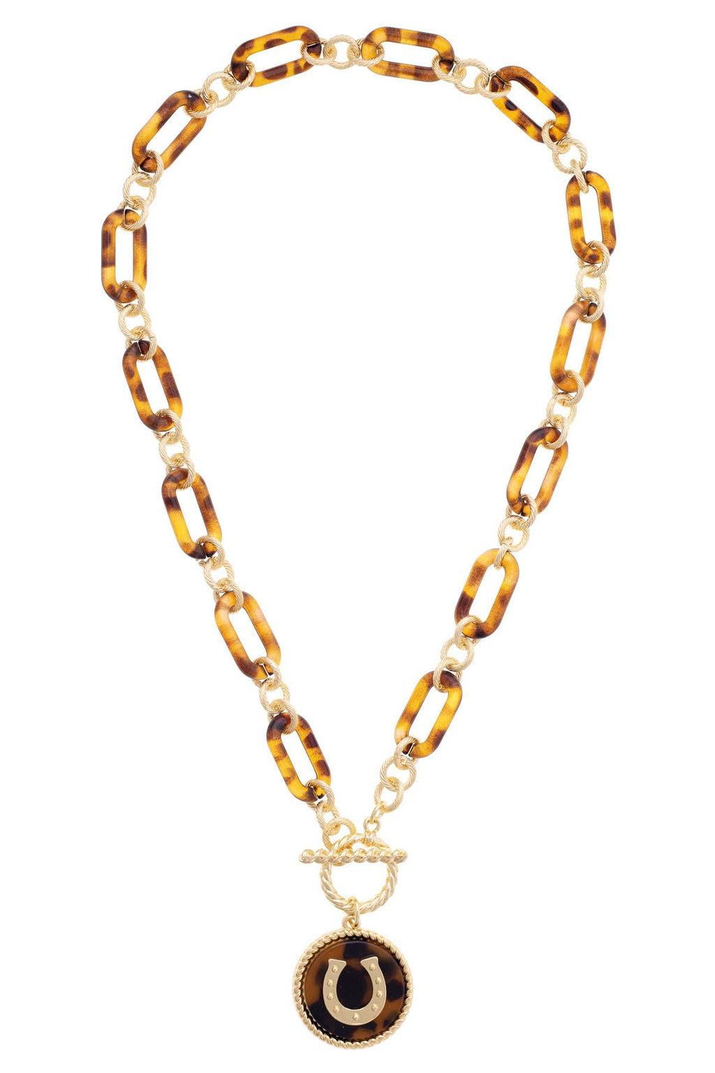 Katherine Horseshoe Toggle Necklace