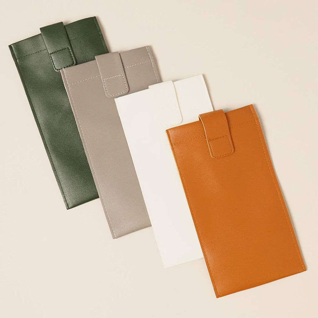 Faux Leather Sunglass Pouch