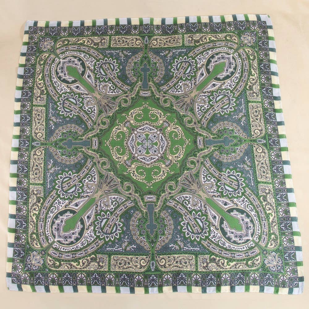 Paisley Medallion Bandana Scarf