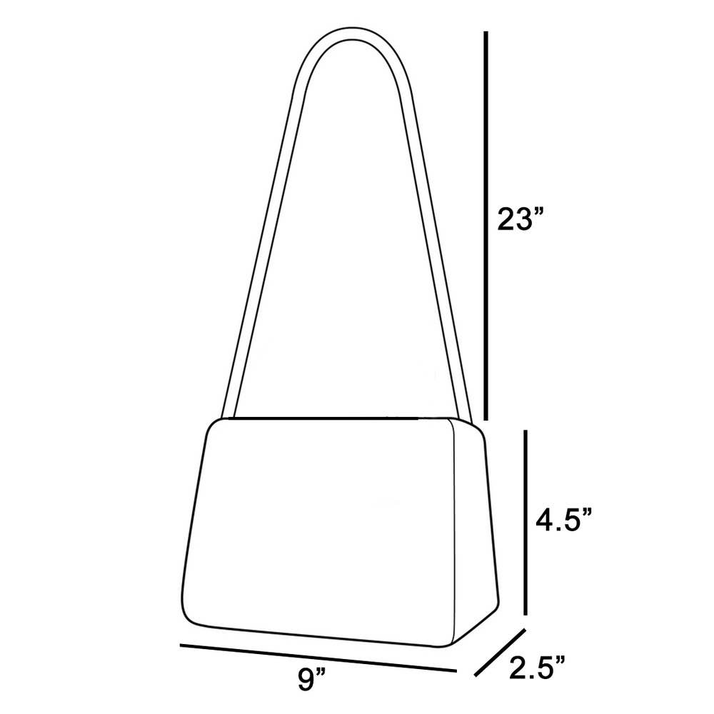 Patent Asymmetric Hard Case Evening Clutch