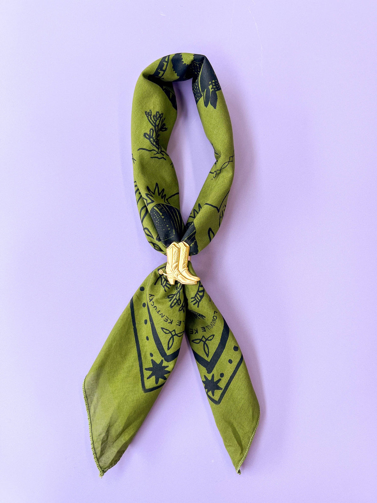 Cowboy Boot Bandana Slide
