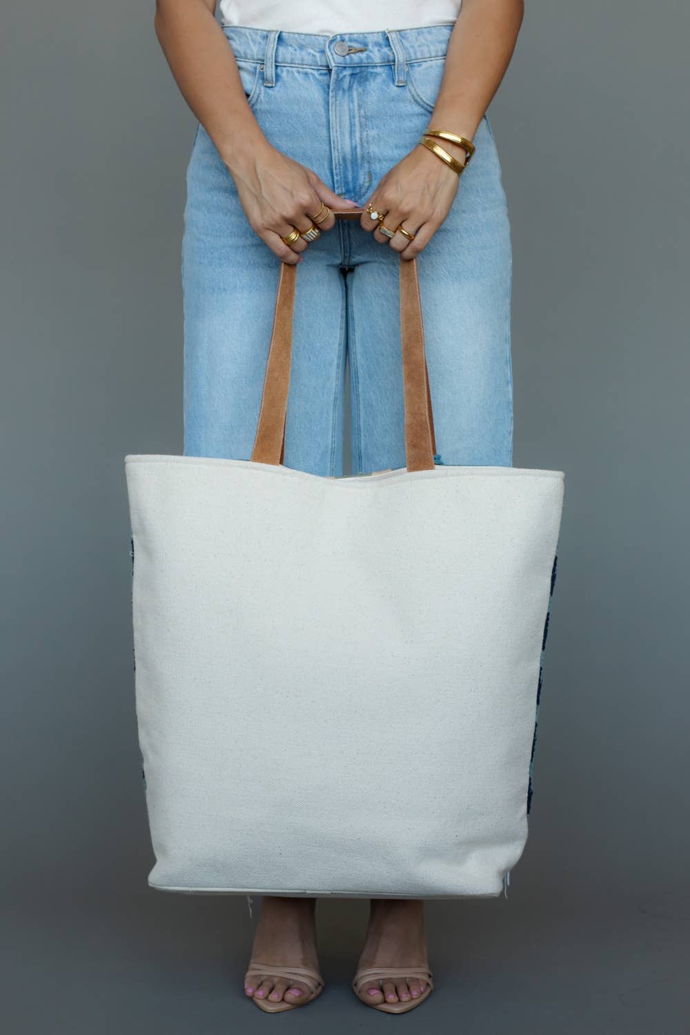 Light Blue Western Tote