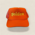 Golden Trucker Hat - Orange