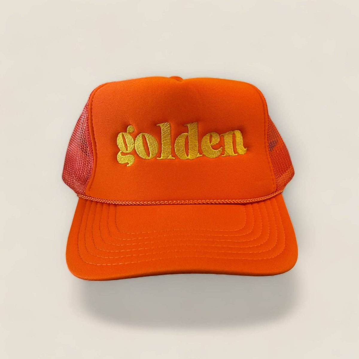 Golden Trucker Hat - Orange