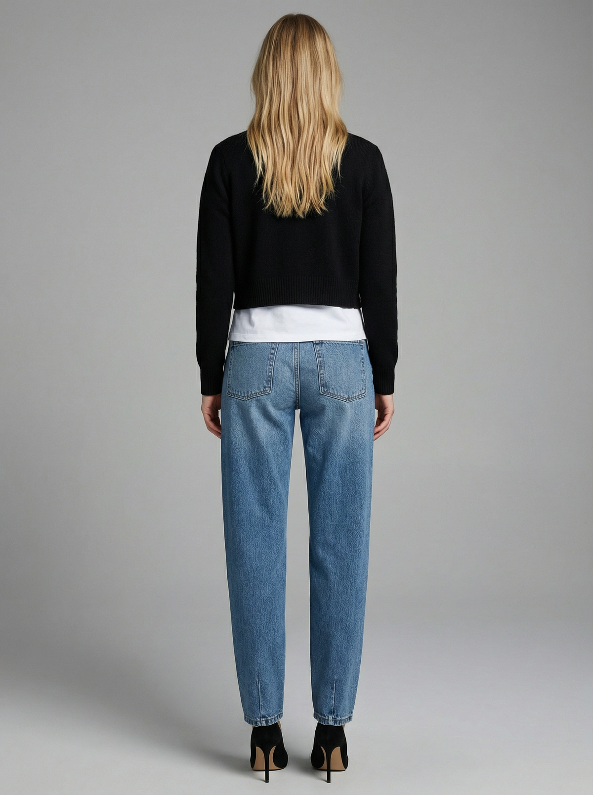 Mid-Rise Wide Baggy Jeans