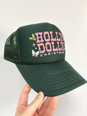 "Holly Dolly Christmas" Trucker Hat