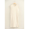 Mineral Wash Cap-Sleeve Midi Dress