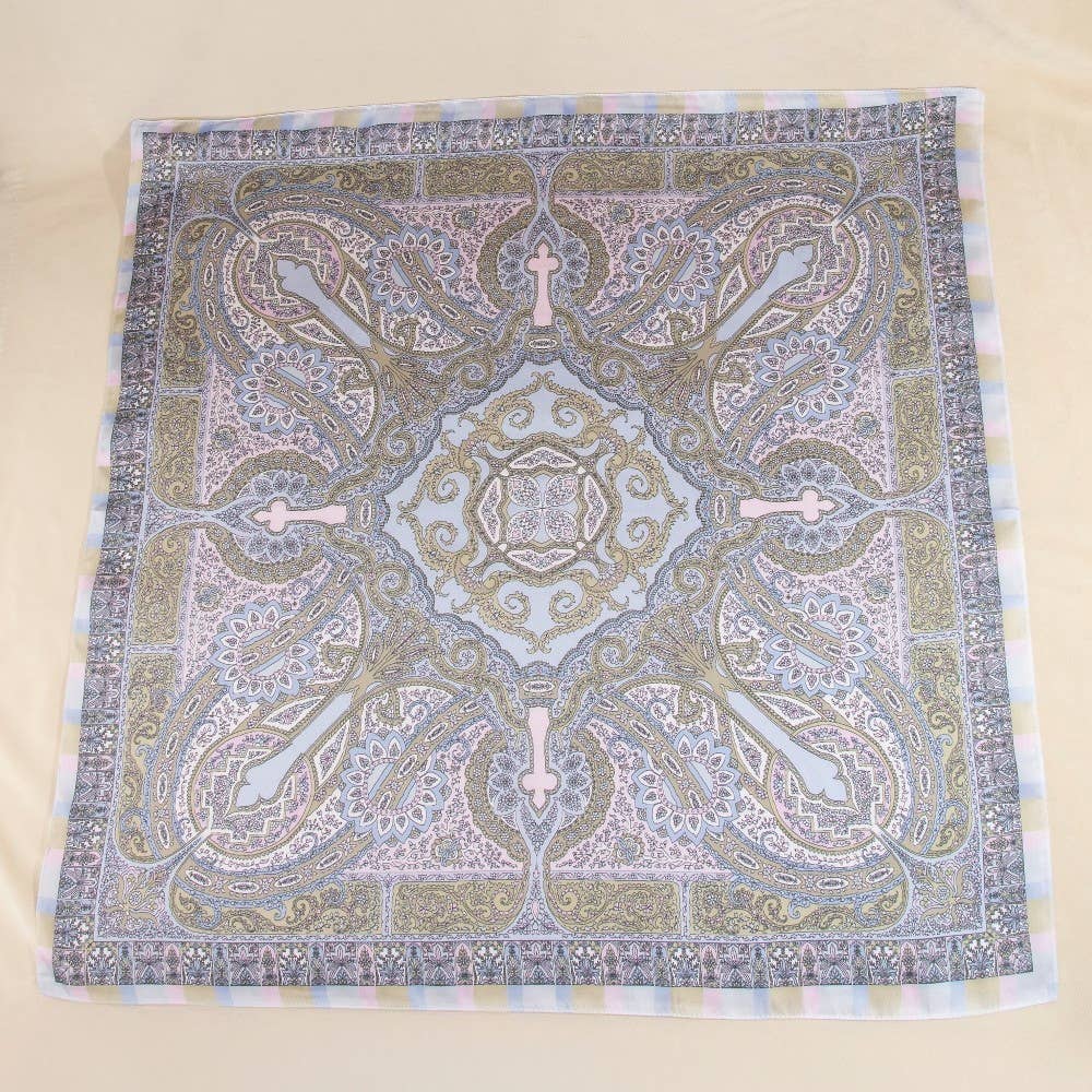 Paisley Medallion Bandana Scarf