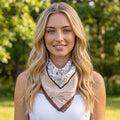 Lily Print Square Scarf