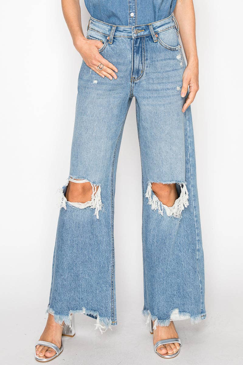 High-Rise Relaxed Flare Jeans