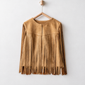 Faux-Suede Fringe Jacket Vest