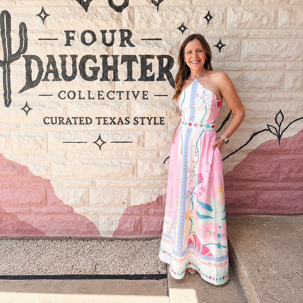 Halter Cutout Maxi Dress
