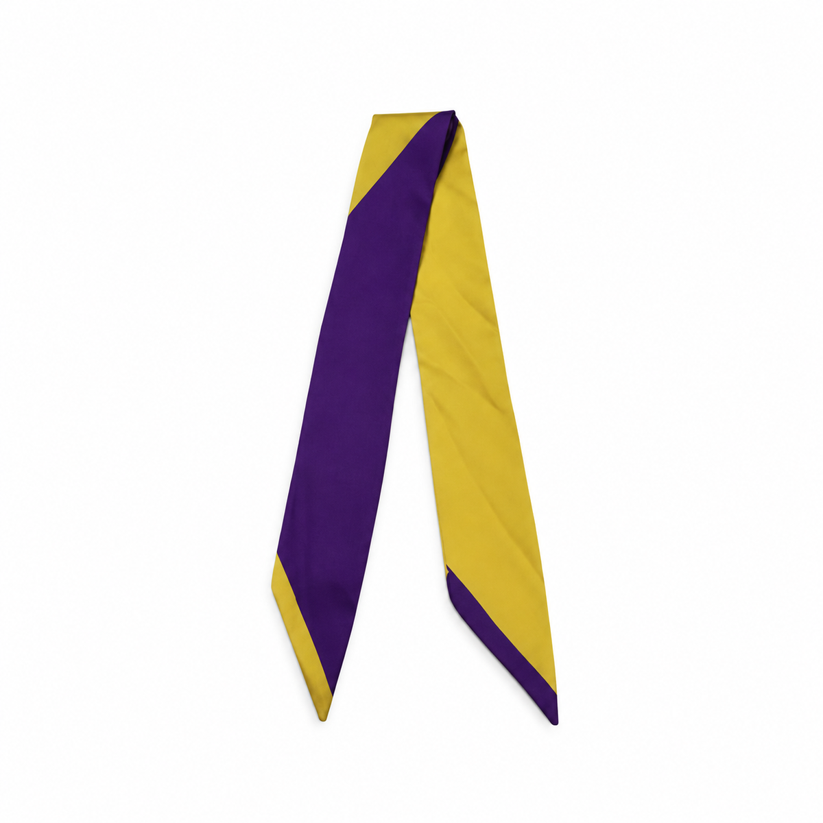 Purple + Gold Twilly Scarf