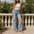 High-Rise Relaxed Flare Jeans