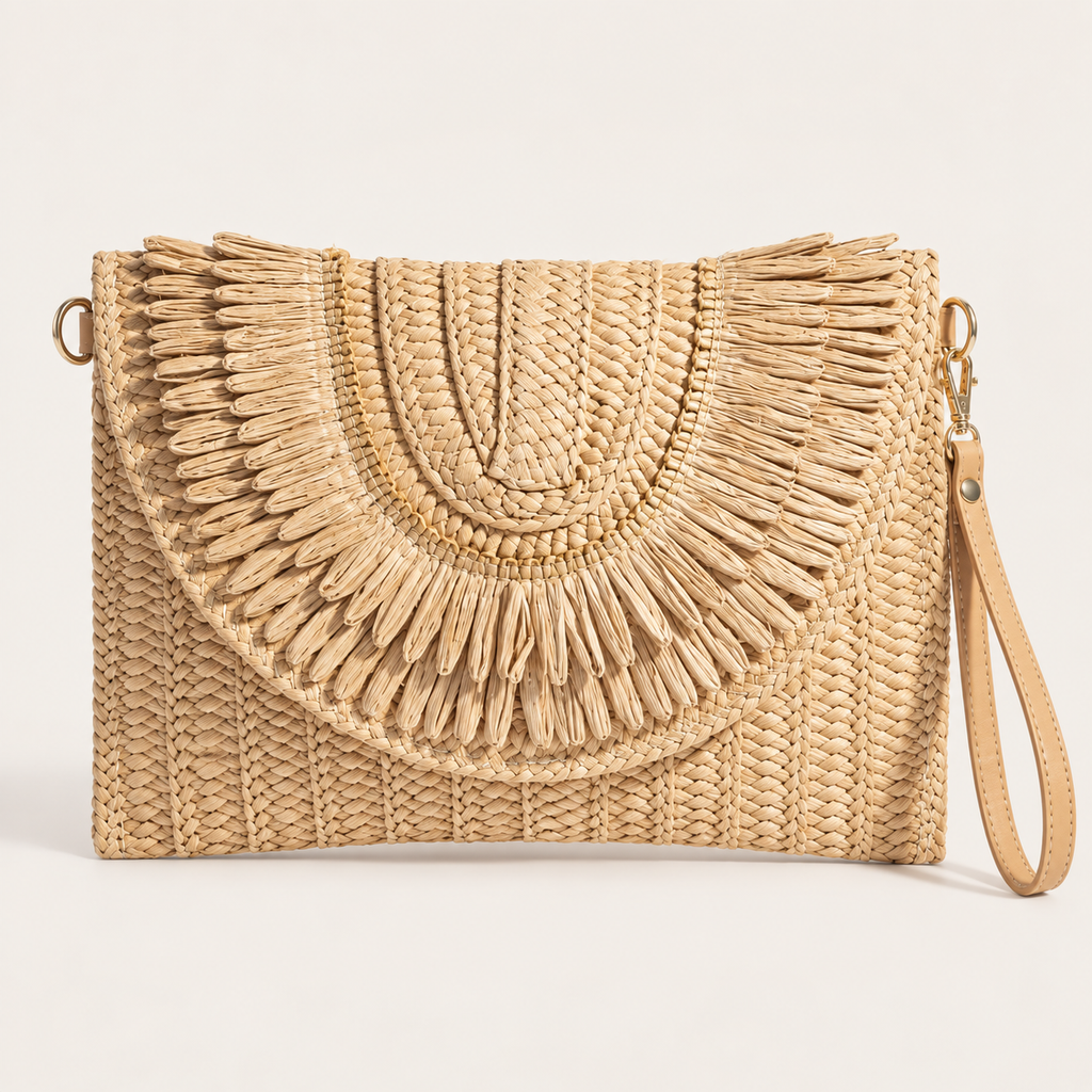 Woven Envelope Clutch