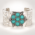 Silver + Turquoise Cuff