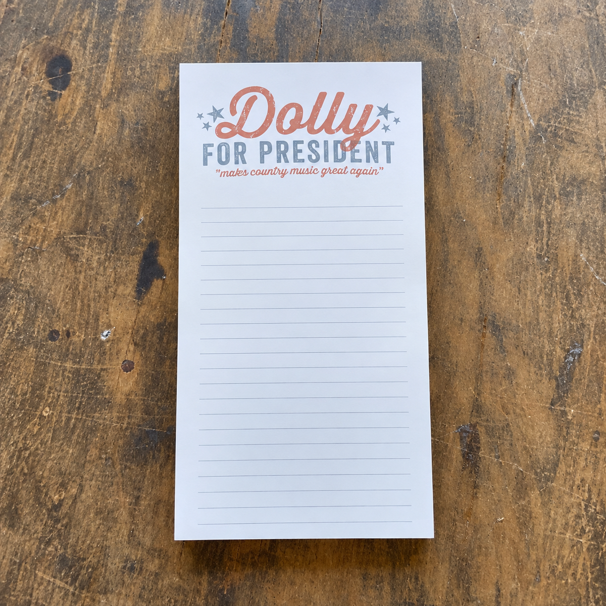 Dolly for President Notepad