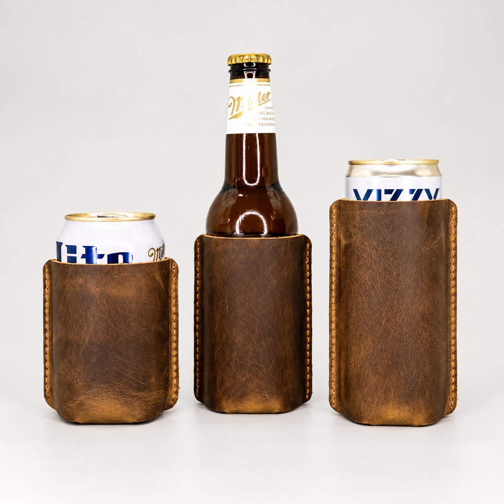 Leather Can Cooler